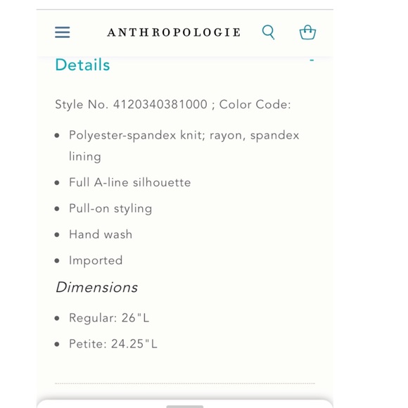 NEW! Anthro HD in Paris Glistened Sweater Skirt - Picture 5 of 5